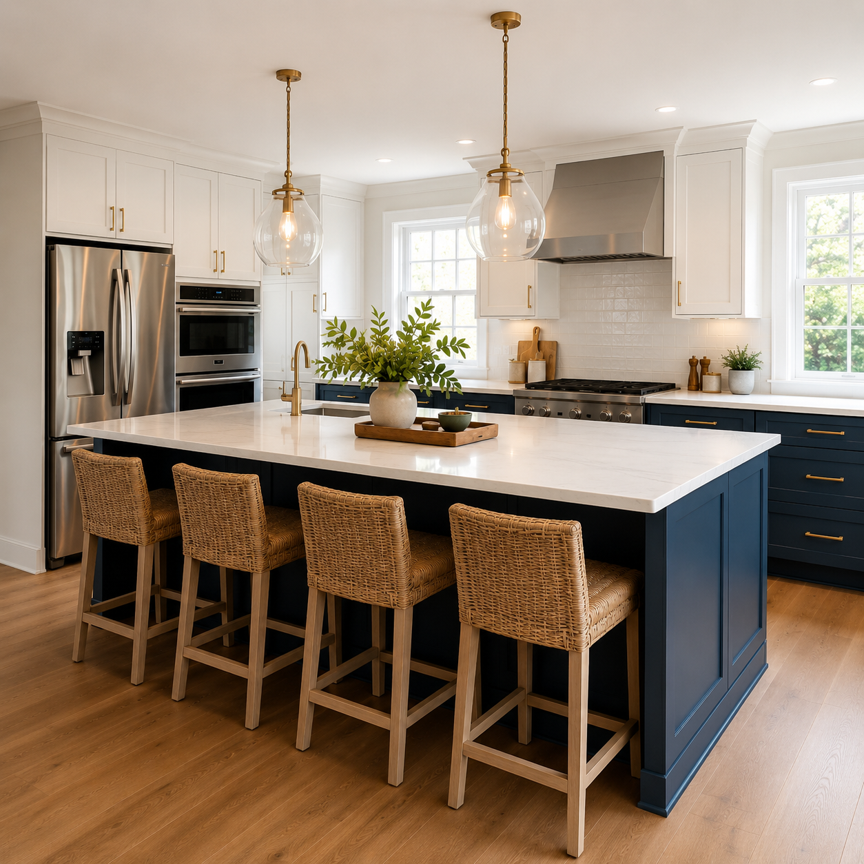 Kitchen interior illustrating how project type shapes painting preparation