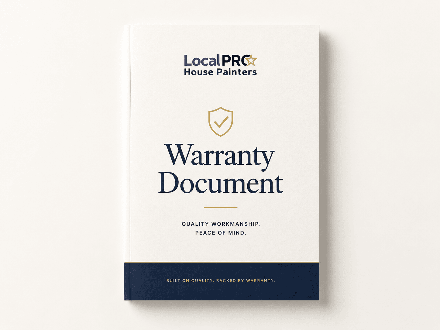LocalPRO House Painters warranty document presentation