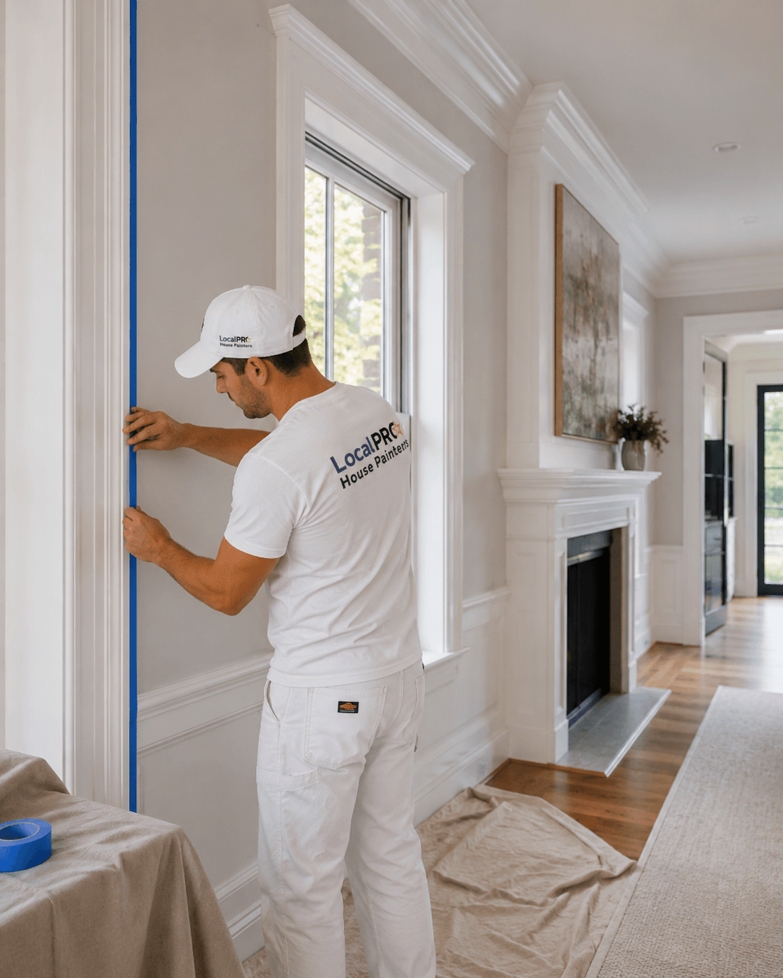 Connecticut homes shown across seasonal exterior painting conditions