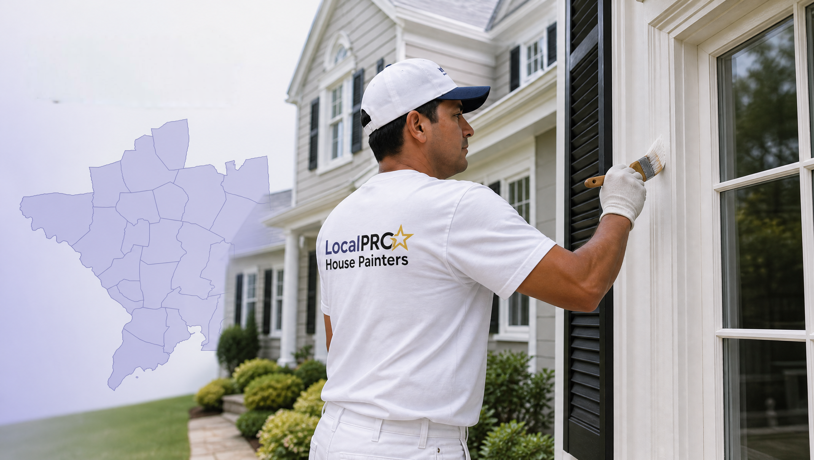 Home exterior representative of New Haven County, Connecticut