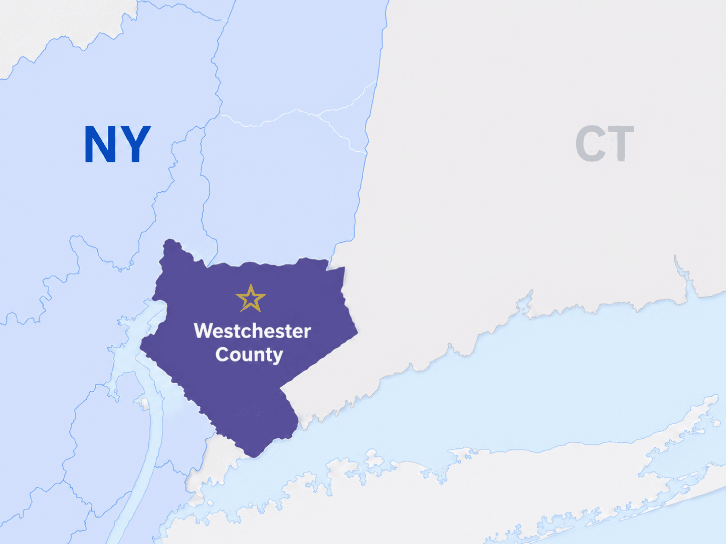 LocalPRO House Painters service area map for Westchester County, New York