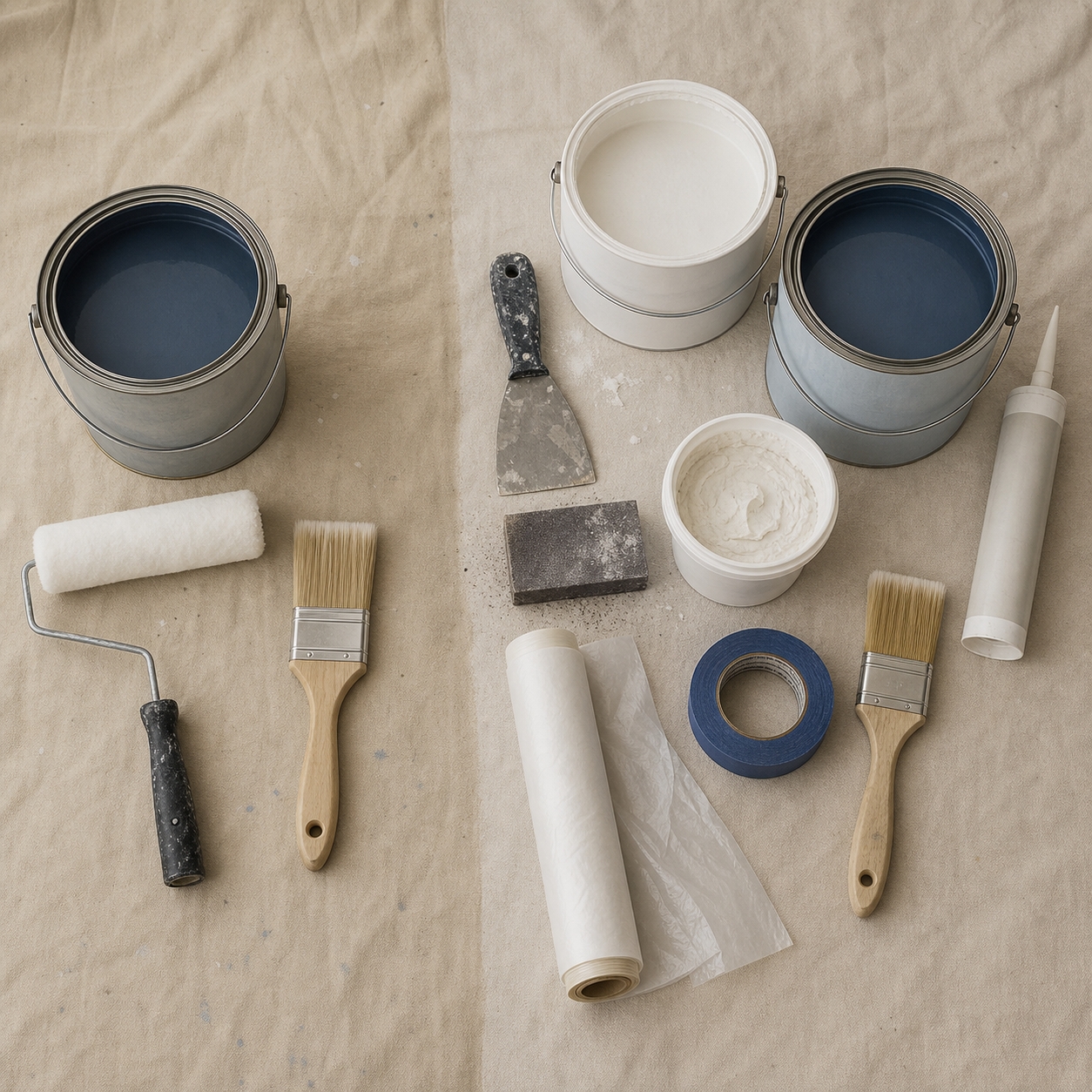 Paint and material details used to compare written painting estimates