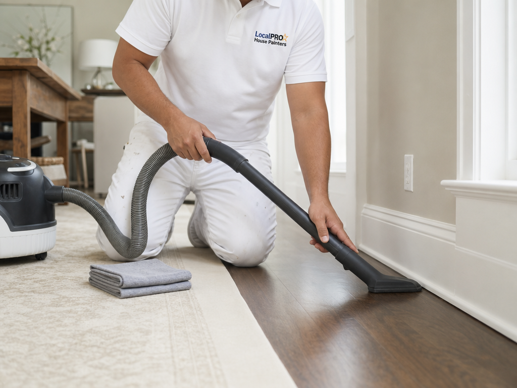 Clean and organized home interior after a professional painting project