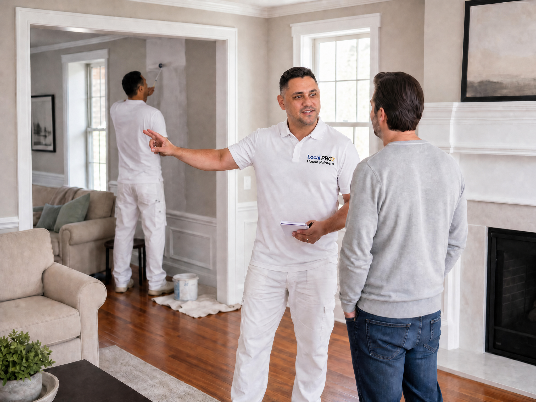 Professional interior painting project by LocalPRO House Painters in Connecticut