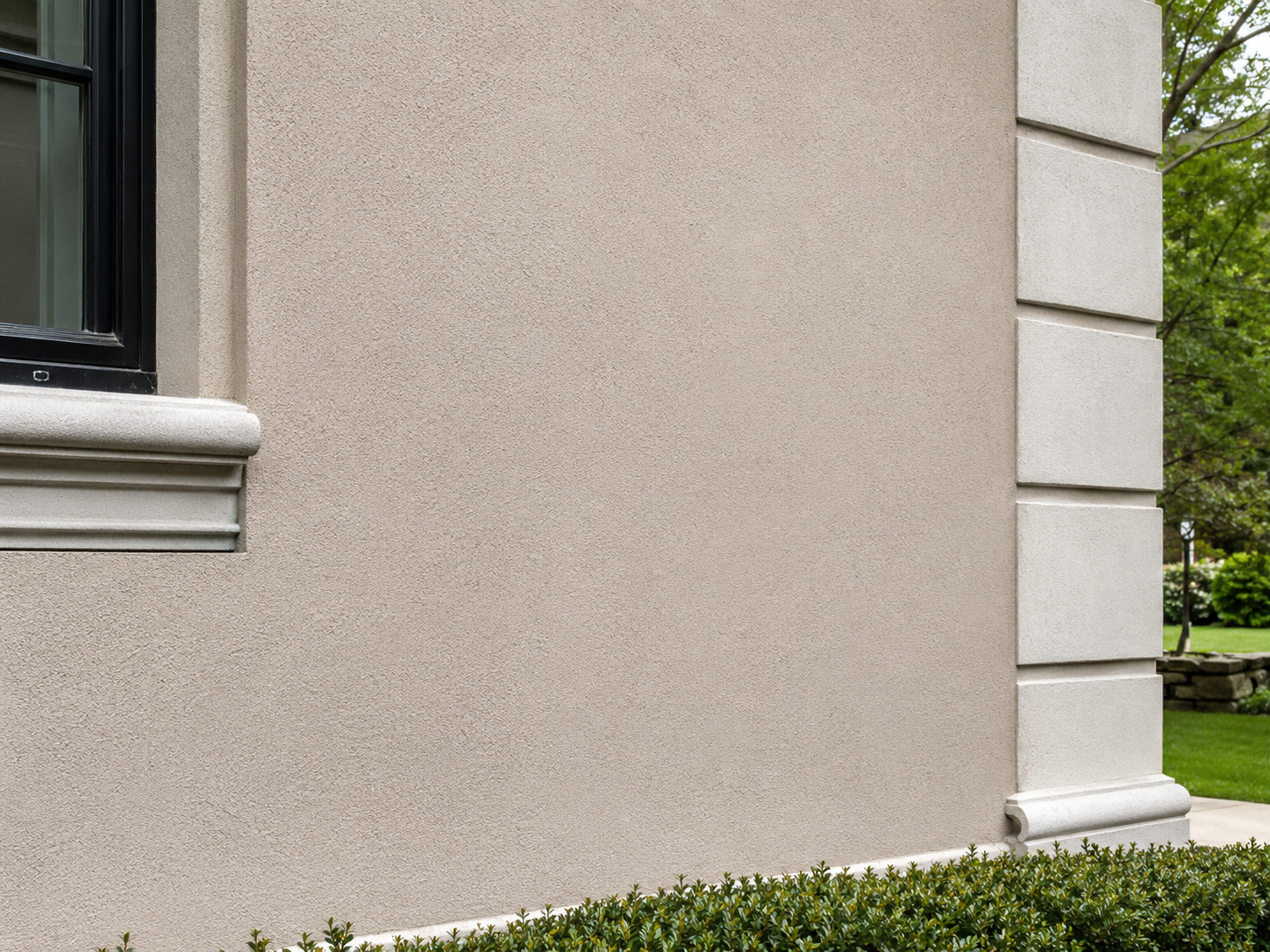 Stucco color matching for a Connecticut home exterior