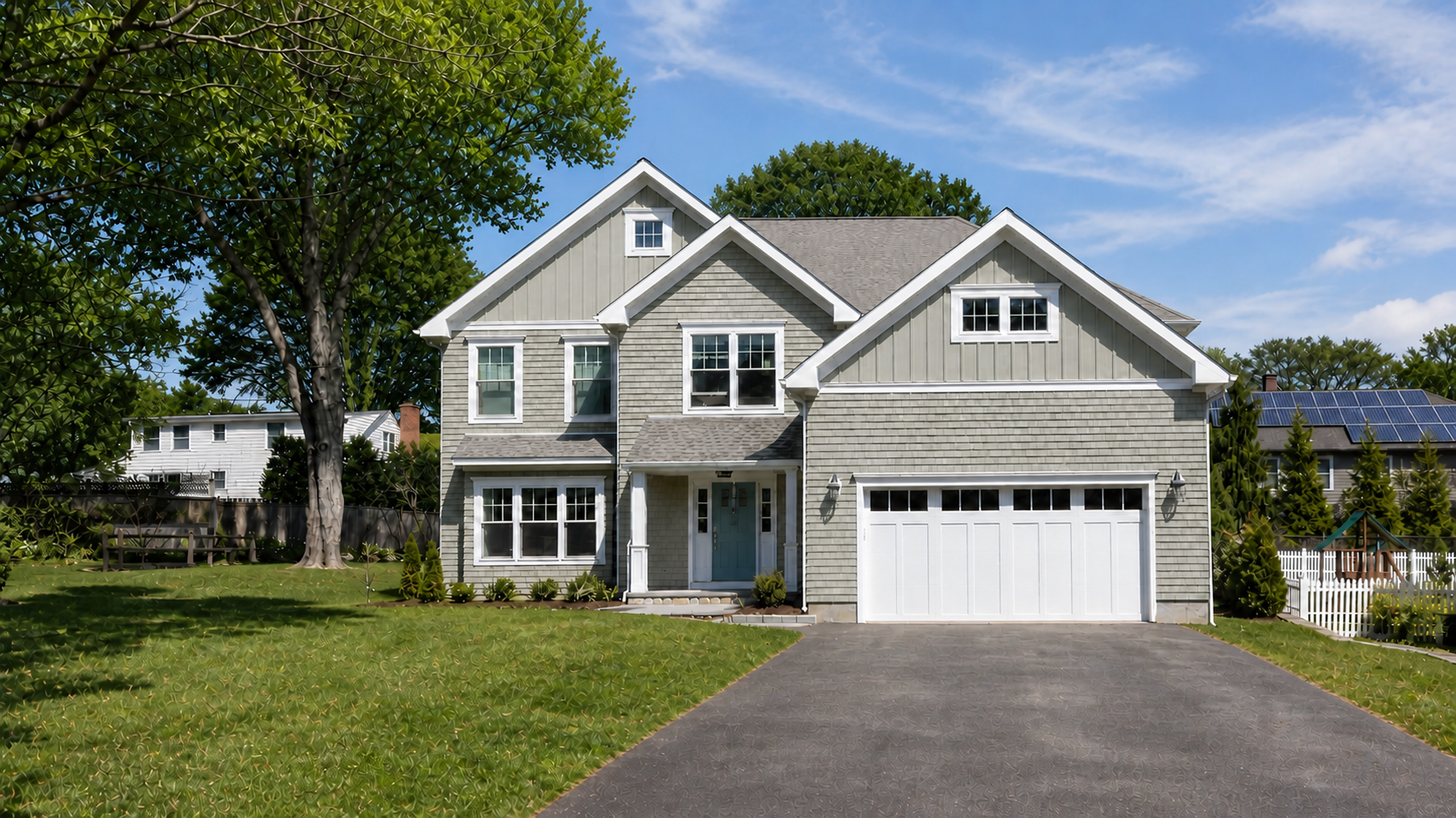 Earlier exterior view of the Southport home